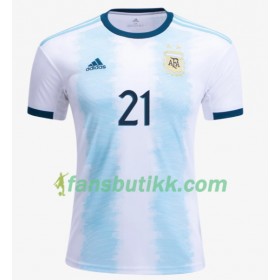 Fotballdrakt Argentina Paulo Dybala 21 Hjemmetrøye Copa América 2019 Kortermet